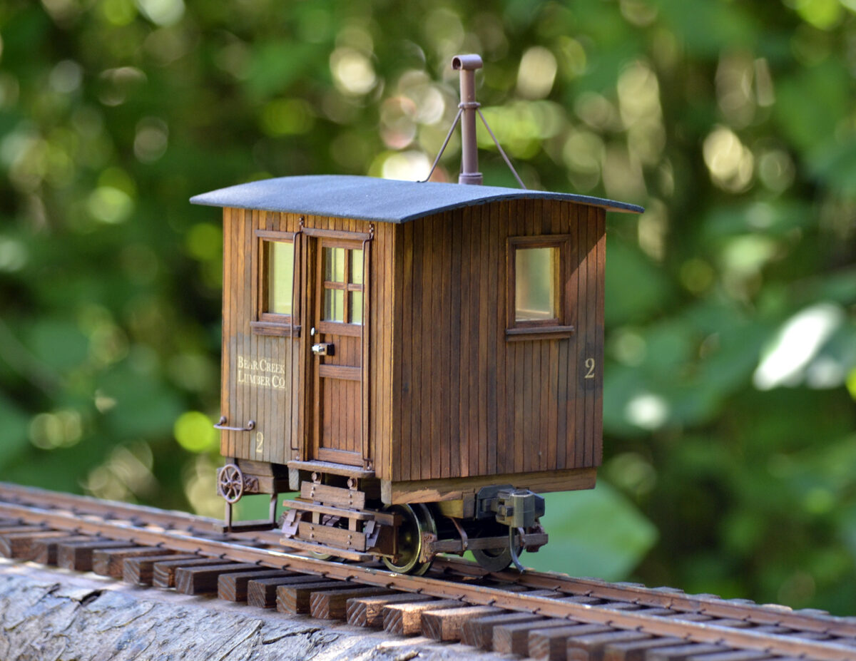 Logging Caboose, Bear Creek Lumber, PPW-Finescale, Fn3, 1:20.3